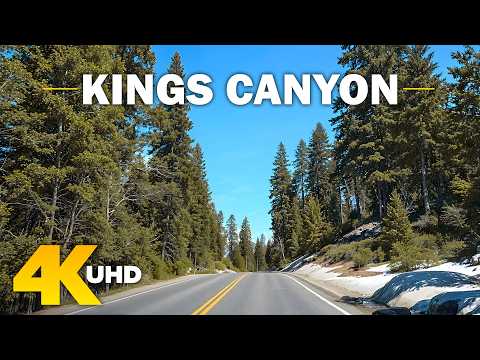 Kings Canyon Scenic Byway | California National Park 4K Driving Tour