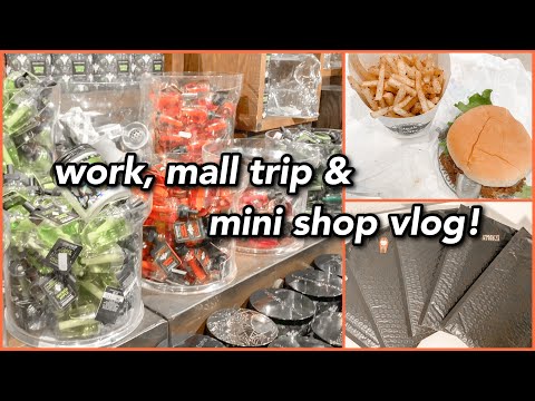 going to the mall + mini shop vlog! | lots of etsy orders | vlogtober day 4