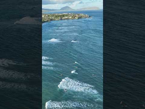 Diamond Head from above #surfing #dronevideo #diamondhead  #hawaii #vacationmode #aerialfootage