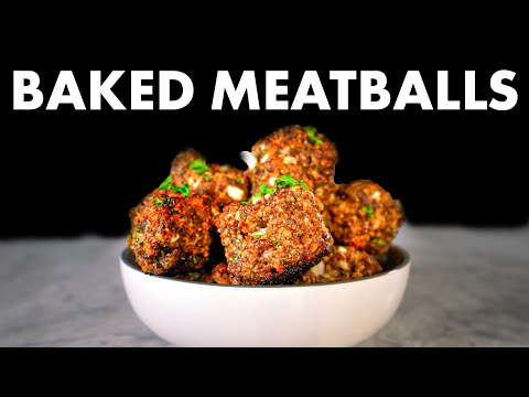 The Best Oven-Baked Meatballs Recipe!