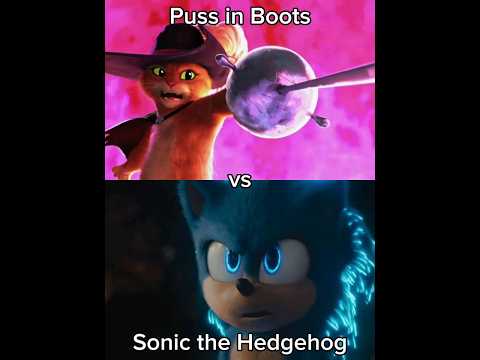 Puss in Boots vs Sonic the Hedgehog (Puss in Boots: The Last Wish | Sonic the Hedgehog)