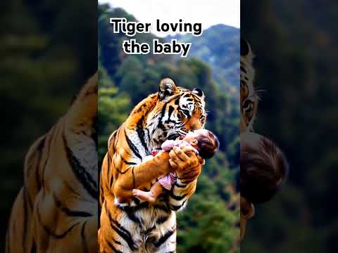 Tiger loves the cute new born baby#pets #petlove