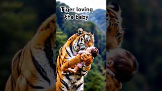 Tiger loves the cute new born baby#pets #petlove