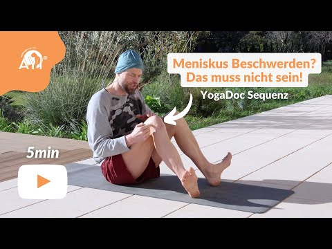 Meniskus-Beschwerden lindern: 5min Yogatherapie gegen Knieschmerzen