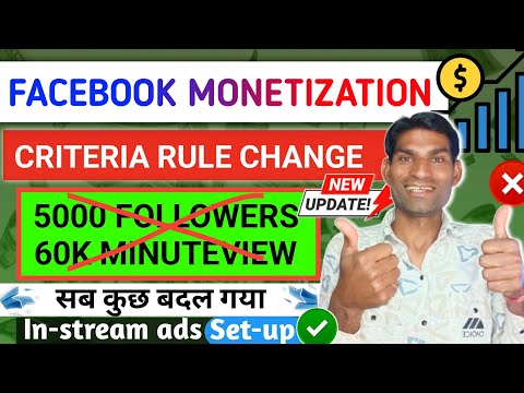 Facebook Criteria Big Update 😱 सब कुछ बदल गया || Facebook Monetization Criteria rules 2024 #fbupdate