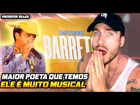 (O MAIOR POETA!) PRODUTOR REAGE SIMPLESMENTE BARRETO (Batalha de Rimas)! (REACT)