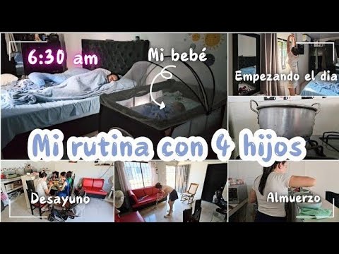 MI RUTINA DE MAÑANA CON 4 HIJOS 🌞 MAMÁ Y AMA DE CASA DE TIEMPO COMPLETO 🏡 mis DIAS EN EL HOGAR