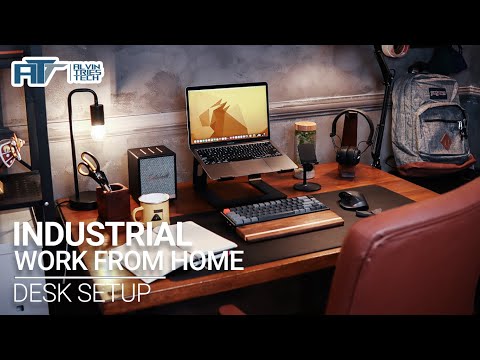 Industrial Work From Home Desk Setup Makeover ft. Premium Quality & Affordable products + Giveaway!