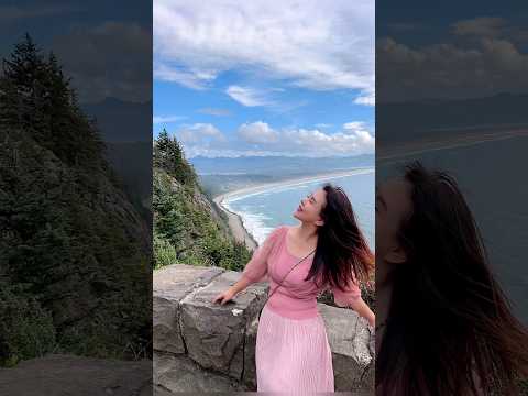 俄勒冈州海岸线一日游Cannon beach 人生值得来的海滩这里是全球二十大海滩之一，也是国家地理评选过的星球百个最美的地方🏝️景致美的不真实！