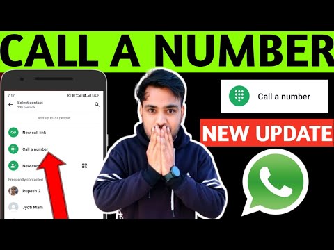 Whatsapp call a number new update | Whatsapp call a number kya hai kaise use kare