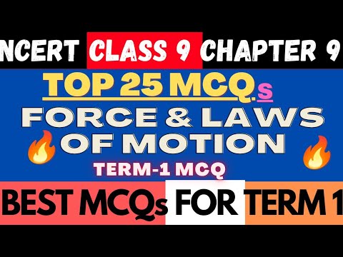 Force and Laws Of Motion Class 9 MCQs | Class 9 Science Chapter 9 MCQs | Fraz Khan #term1 #class9