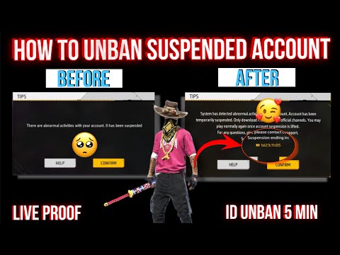 Live ID Unban FreeFire Account New Trick| FF Suspended id Recover 100% FreeFire id Unban Trick 2024