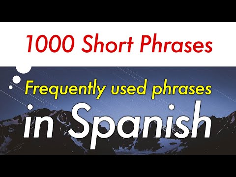 1000 Frequently Used Short Phrases in Spanish