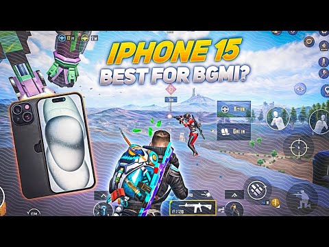 IPHONE 15 BEST FOR BGMI ? 🔥IPHONE15  SMOOTH+60 FPS PUBG/BGMI TEST 2024⚡️ #iphone15 #iphone15bgmitest