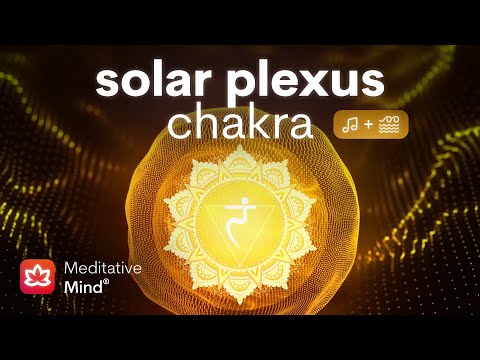 SOLAR PLEXUS CHAKRA Healing Vibrational Sound Bath w/ Ocean Sounds | 7 Chakras Meditation Music