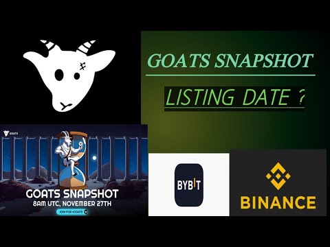 GOATS MINING BOT| GOATS SNAPSHOT DATE | CRYPTO MINING BOT