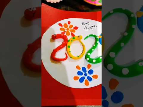 DIY New Year Card 2025#shorts#youtubeshorts #diy#art