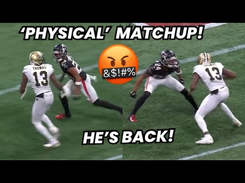 Michael Thomas vs AJ Terrell 😡 ‘PHYSICAL’ Matchup! (WR vs CB) Saints vs Falcons 2022 highlights