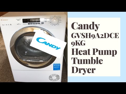 Candy GVSH9A2DCE 9KG Heat Pump Tumble Dryer | Unboxing, Setup & Review | 2020 NEW!! tumble dryer