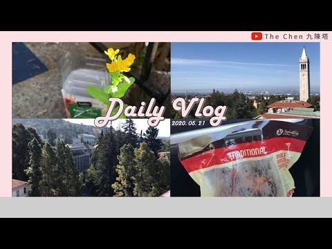 Daily Vlog | 2020.05.21 | 實驗室景超美的陽台、繳房租、Safeway免費烤雞