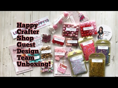 COME SEE- Happy Crafter Shop Guest Design Team February 2024 Unboxing!