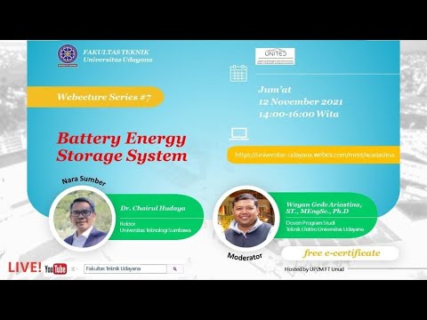 Webecture Series #7 : “Battery Energy Storage System”