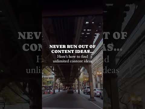 How to never run out of content ideas #shorts #contentcreator