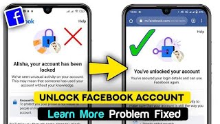 facebook lock I facebook account locked howto unlock 2022 I facebook id locked how tounlock 2022