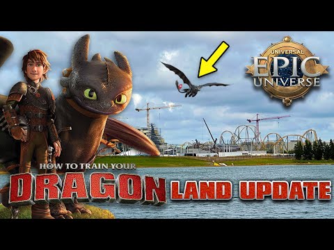 EPIC UNIVERSE How To Train Your Dragon Announcement + Construction Update!