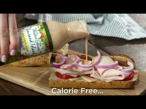 Walden Farms – Thousand Island Salad Dressing on Sub Sandwich