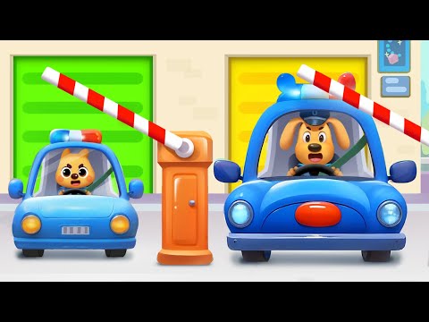 Kids' Driving Center | Jobs and Career Pretend Play | Safety Rules | Sheriff Labrador