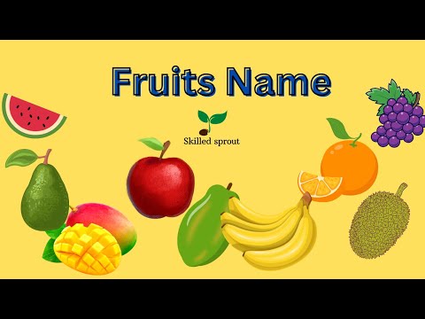 Fruits Name | Learn Fruits Name in English | Learn English for kids - English educational video