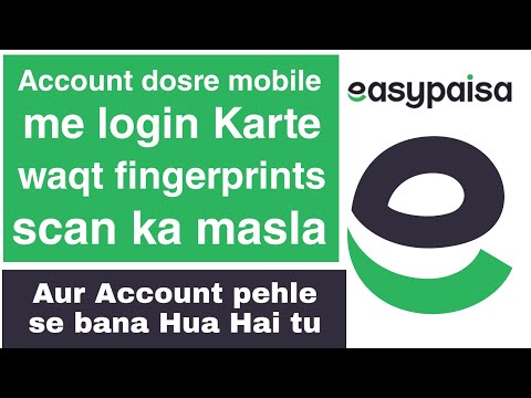 easypaisa login fingers scan problem solution