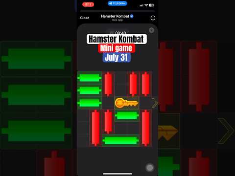 July 31 - Unlock Hamster Kombat mini game puzzle