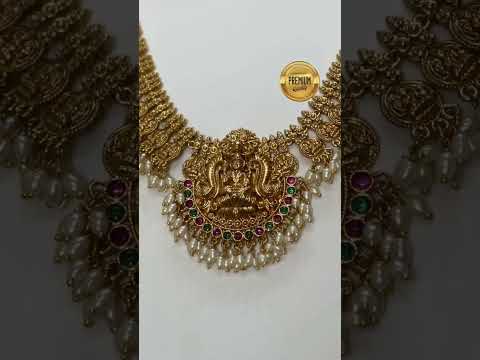 PREMIUM QUALITY MATT FINISH LAKSHMI NECKLACE ONLY@1450/-🌟🌟🌟🌟🌟