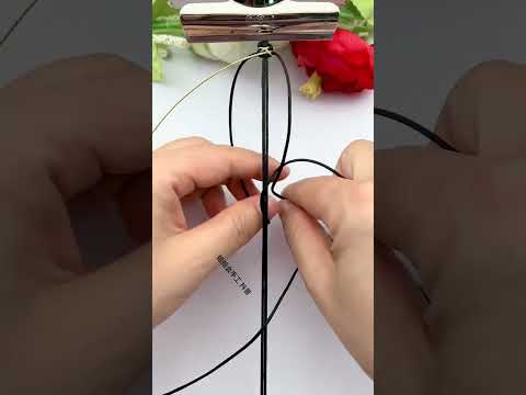 Black gold bracelet, braiding skills sharing, simple braiding bracelet tutorial, pure hand-made