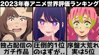 【2023年春アニメ】世界で評価された春アニメランキングTOP10が予想外すぎる結果で序盤から大波乱に..【推しの子】【鬼滅の刃】【地獄楽】【天国大魔境】【僕ヤバ】