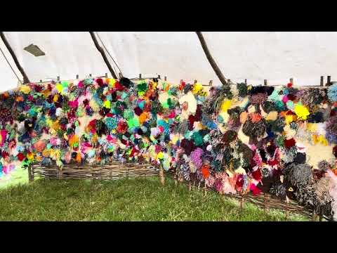 Art and Energy's The Mossy Carpet round-house at Glastonbury Festival 2024