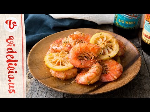 ハワイのB級グルメ！レモンバターのガーリックシュリンプ｜How to make Lemon Butter Garlic Shrimp