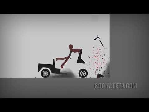 Creative video ad of time-killer: Stickman Dismounting