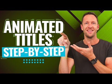 How To Make Animated Titles - Easy Text Animation Tutorial (2023!)