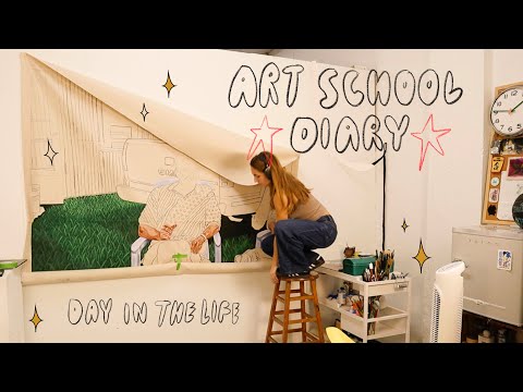 Day in the life of an art student ✿ studio vlog