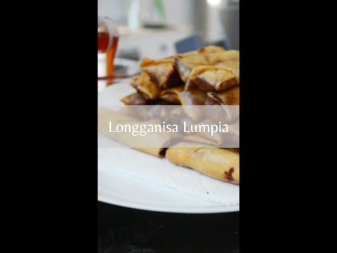 Lumpia with Longganisa Filling (Easy Filipino appetizer) #youtubeshorts #shorts