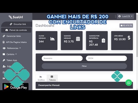 GANHEI MAIS DE R$ 200 COM ENCURTADOR DE LINKS EM UM MÊS RENDA EXTRA