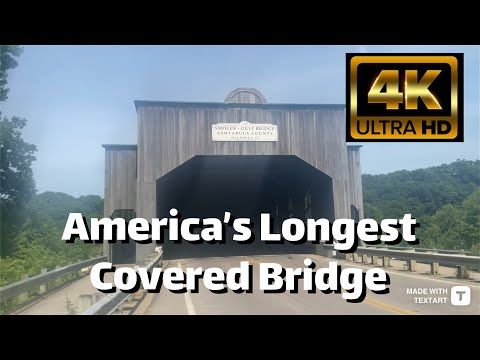 America's Longest Covered Bridge (Smolen-Gulf Bridge) - Ashtabula County, Ohio