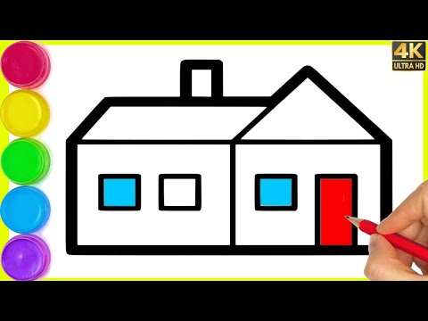 House Drawing / How to draw a simple House Step By Step | #housedrawing || Ghar Drawing By Arya Draw