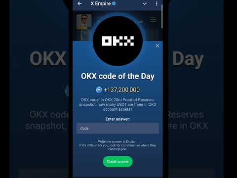 October 14th I Tried the OKX Code of the Day #xempireairdrop