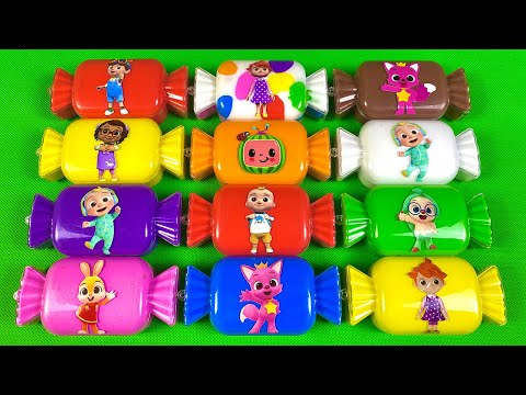 Looking For Pinkfong, Cocomelon Big Candy with Rainbow CLAY ! Satisfying ASMR Videos