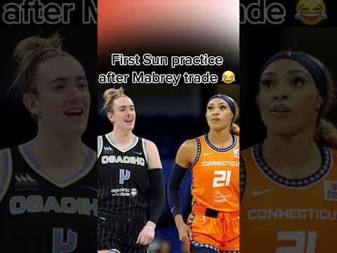 Marina Mabrey + Dijonai Carrington in their first Sun practice 😂 #wnba #wnbaallstar #funnymemes