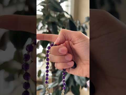 How to use a Mala, Amethyst Crystal #newyork #meditation #crystalmeditation